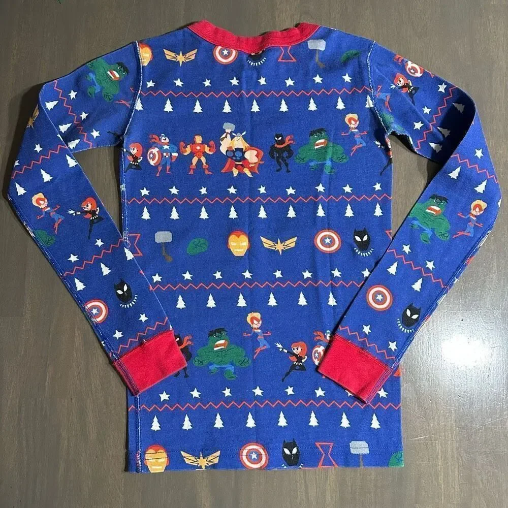Hanna Andersson size 12 Marvel Long John Pajama TOP ONLY